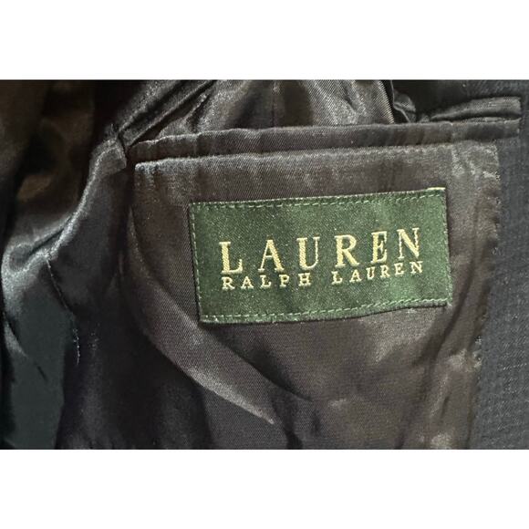 Ralph Lauren Men's Windowpane Two Button Blazer Jacket Blue 40R Green Label - Picture 5 of 7